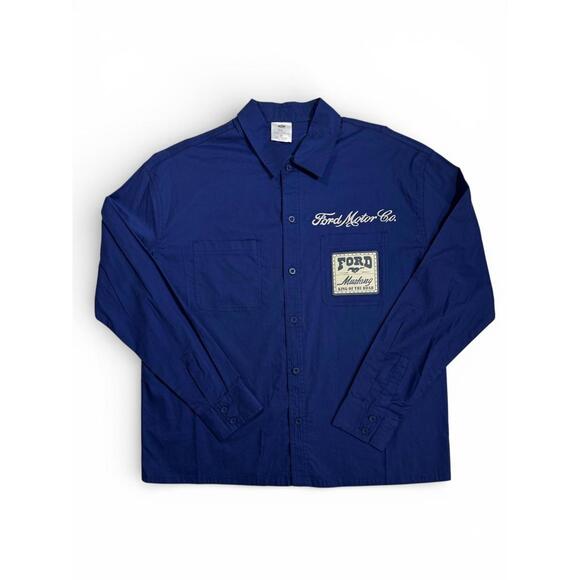 Ford Other - Ford Mustang Navy Blue "King of the Road" Long Sleeve Size Small